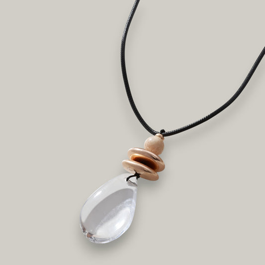 Merx - Clear Drop Necklace