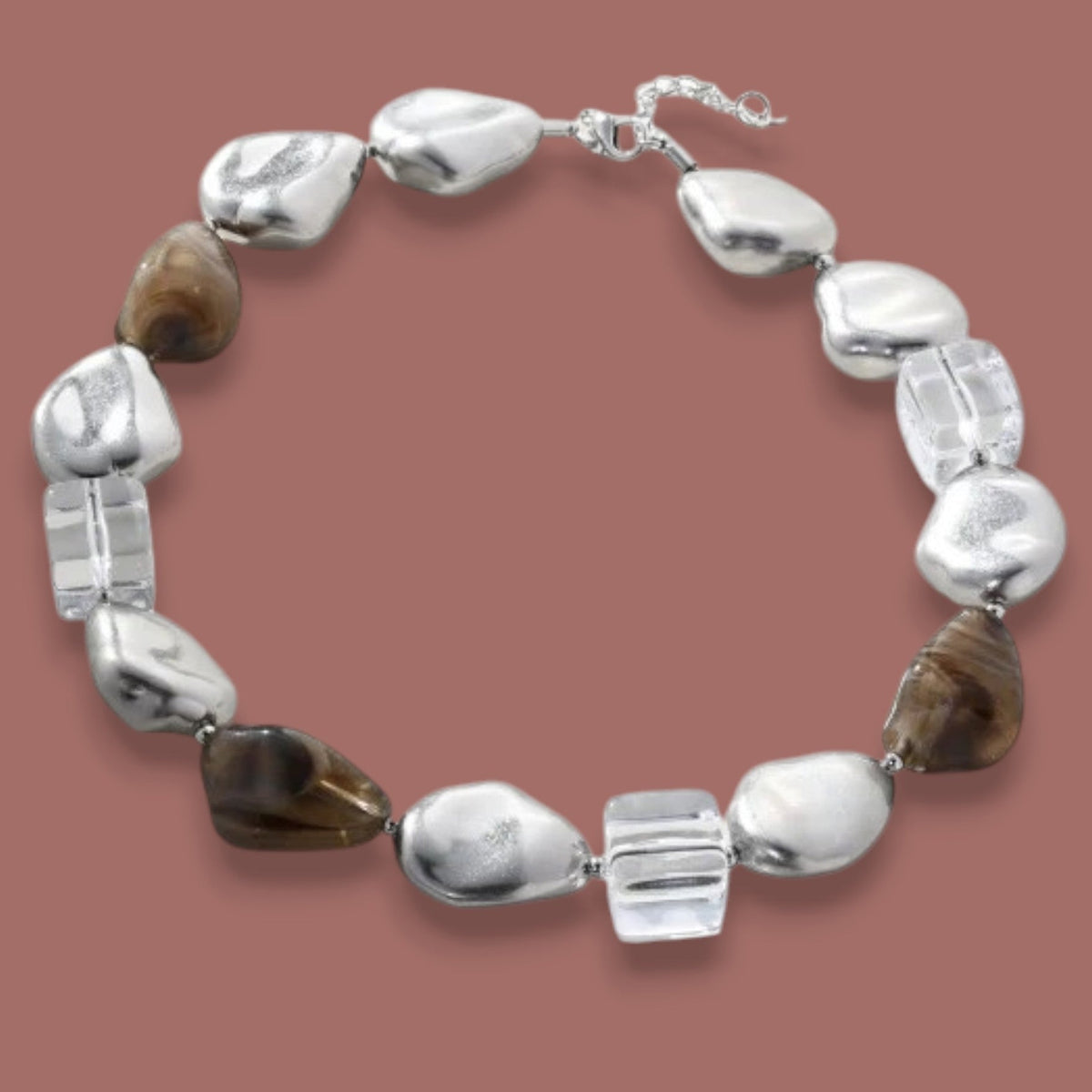 Merx - Mixed Bead Statement Necklace