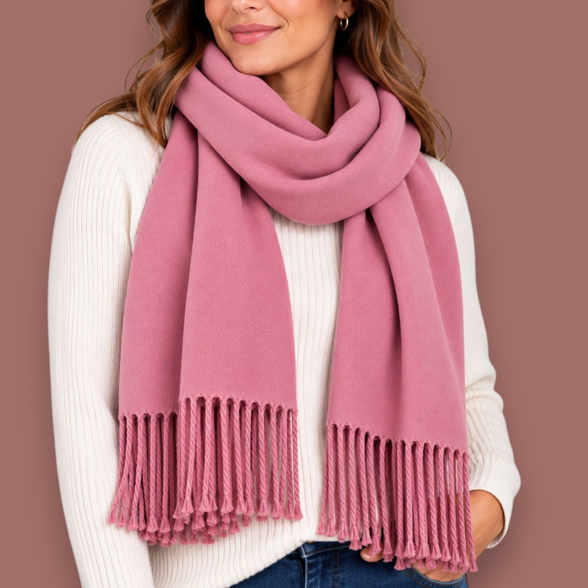 Audrey's - Soft Touch Classic Fringe Scarf