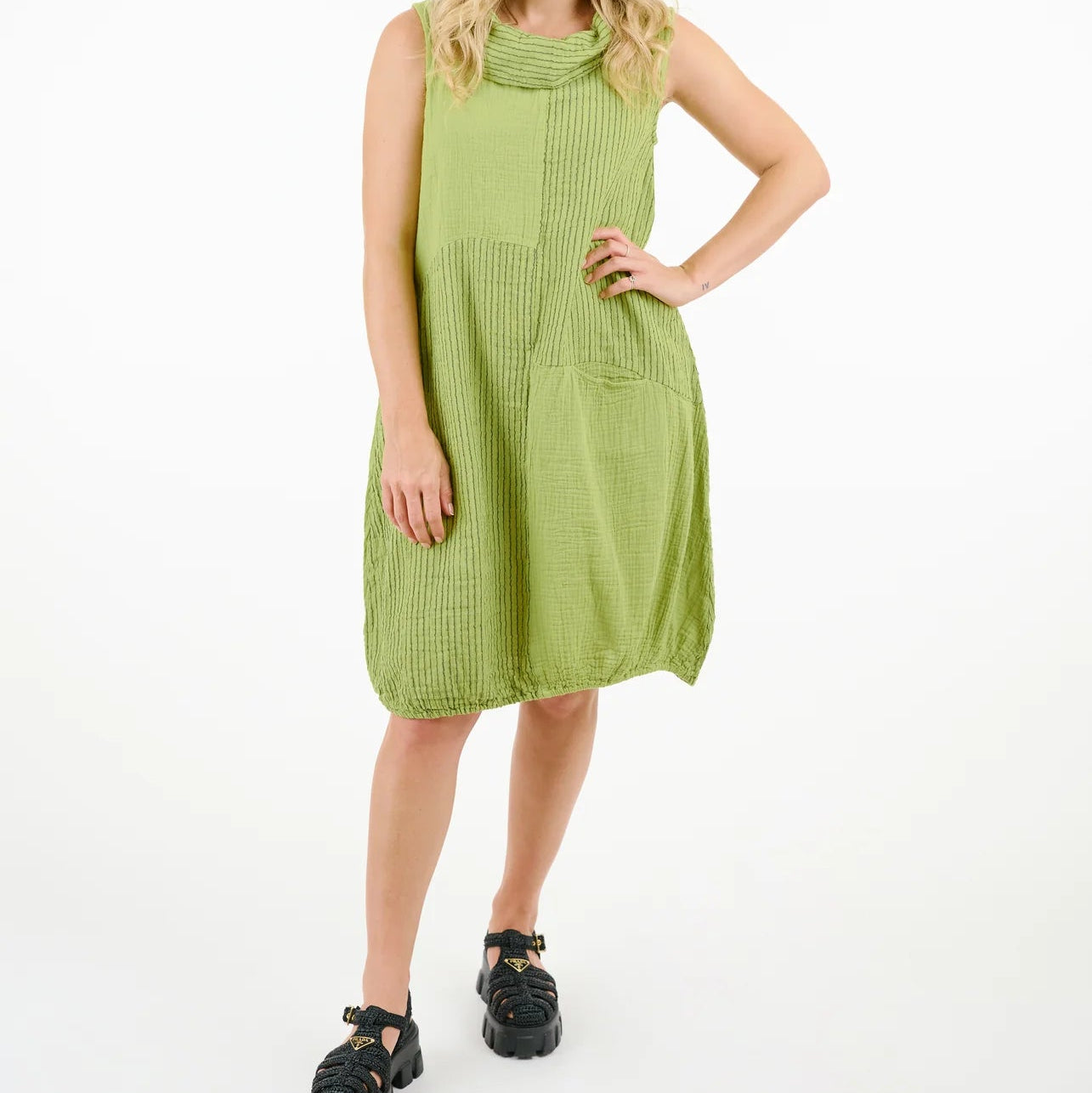 Shannon Passero - Sleeveless Dress With Cowl Neck