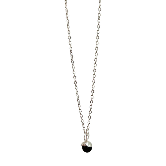 Merx - Black Sphere Necklace