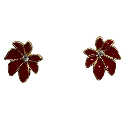 Audrey's - Poinsettia Flower Stud Earrings