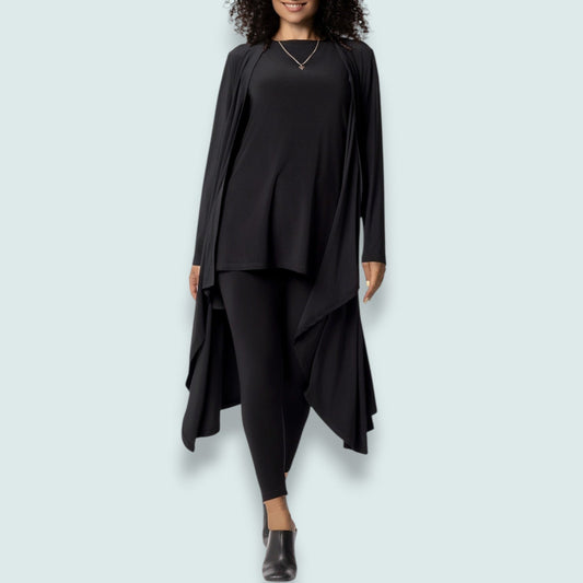 YNOT - Fluid Drape Open-Front Duster