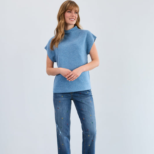 FDJ - Ottoman Cap Sweater Vest