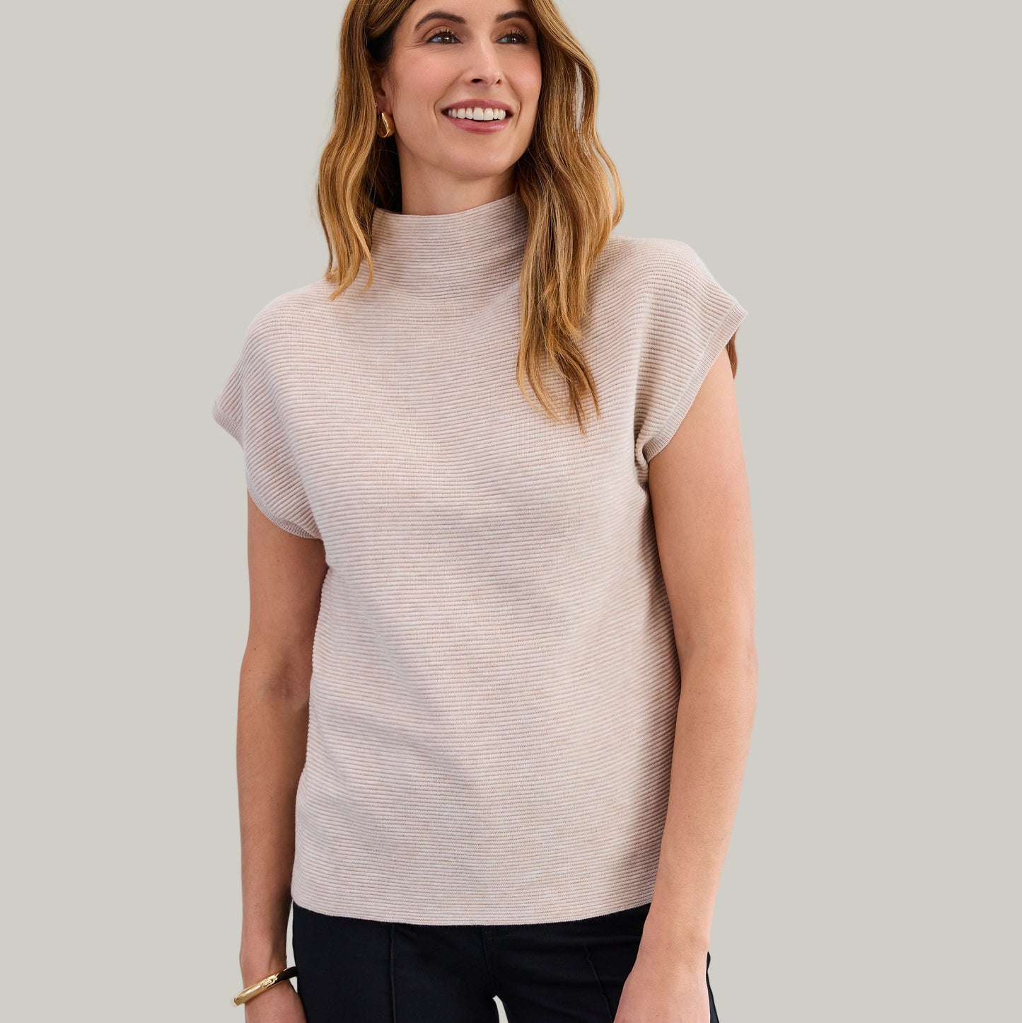 FDJ - Ottoman Cap Sweater Vest