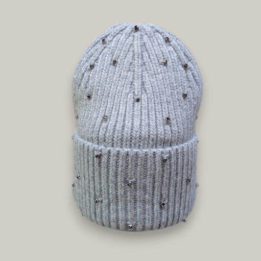 Miss Caprice - Knit Rhinestone Hat