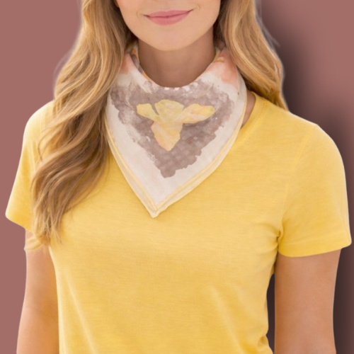 Fraas - Neck-Scarf With Butterfly Design