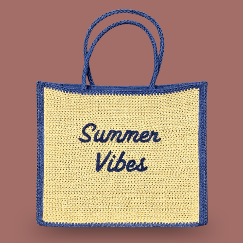 Audrey's - “Summer Vibes” Woven Tote