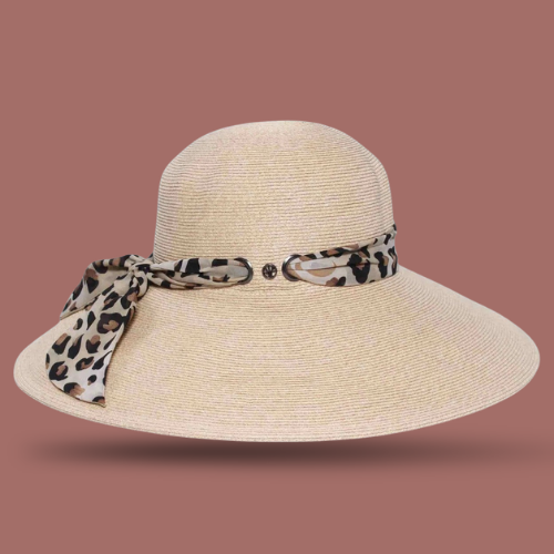 Loevenich - Large Bell Hat With Leopard Hatband