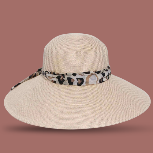 Loevenich - Large Bell Hat With Leopard Hatband