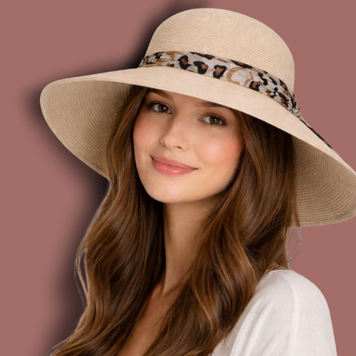 Loevenich - Large Bell Hat With Leopard Hatband