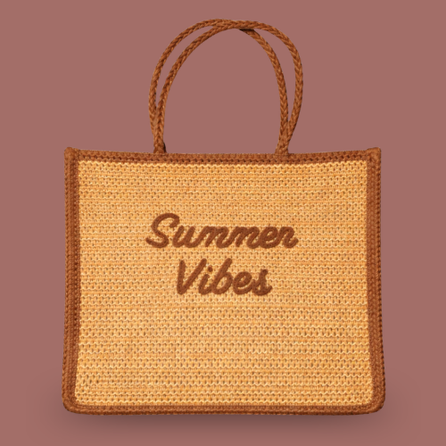 Audrey's - “Summer Vibes” Woven Tote