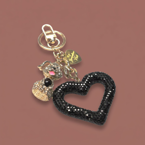 Jacqueline Kent - Puppy Love Crystal Purse Charm
