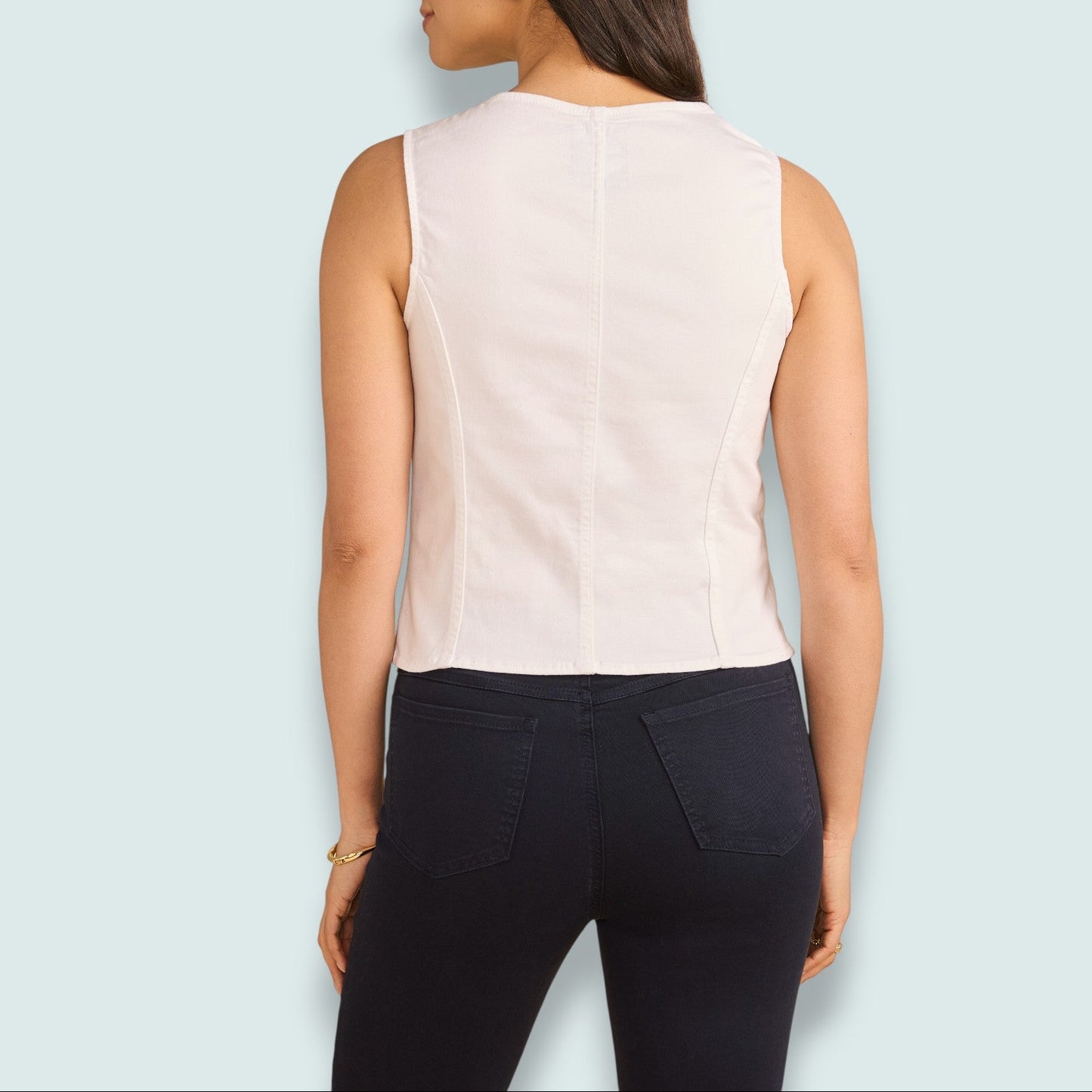 FDJ - Tailored Sleeveless Button-Front Vest