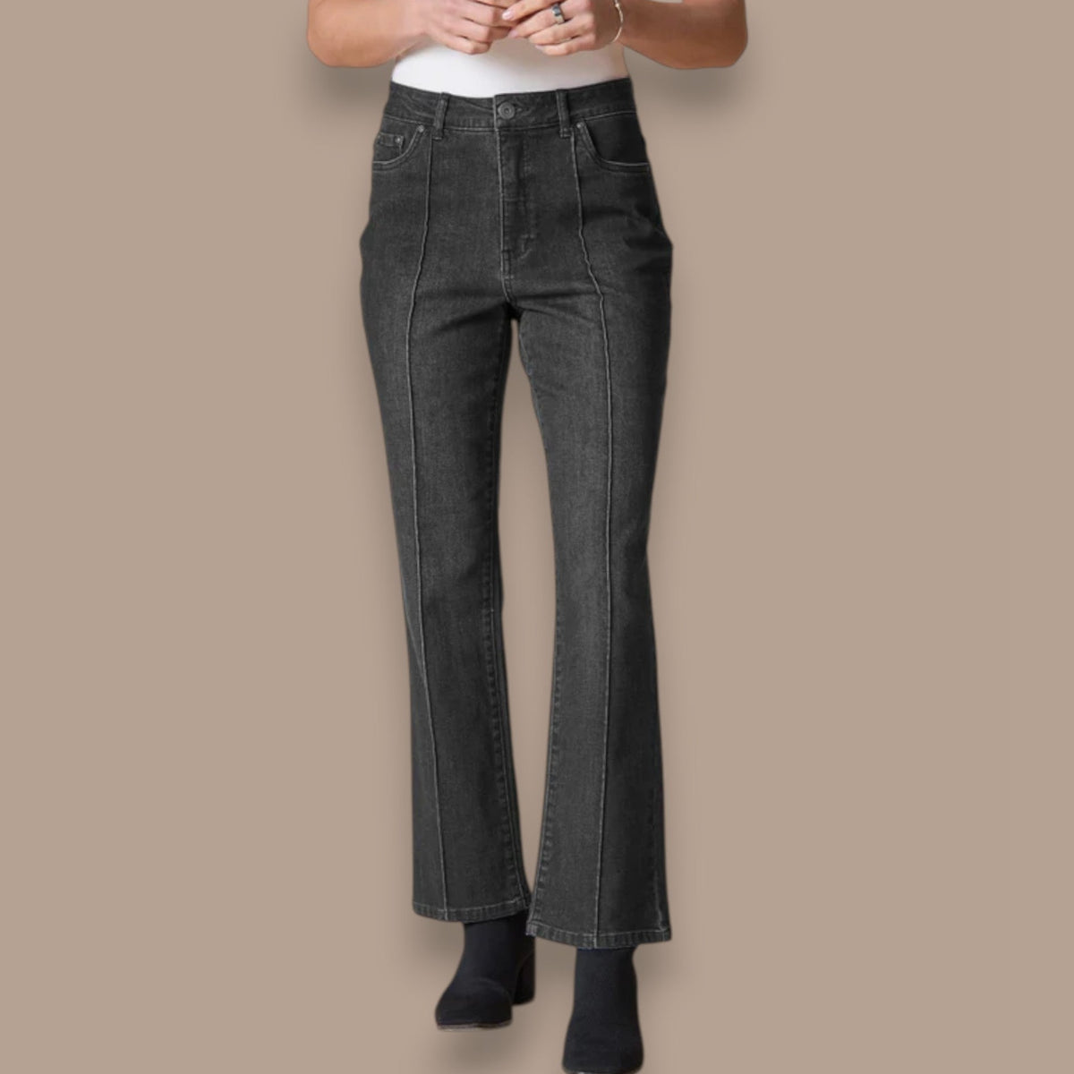 Habitat - Seamed Ankle Flare Stretch Denim Jean