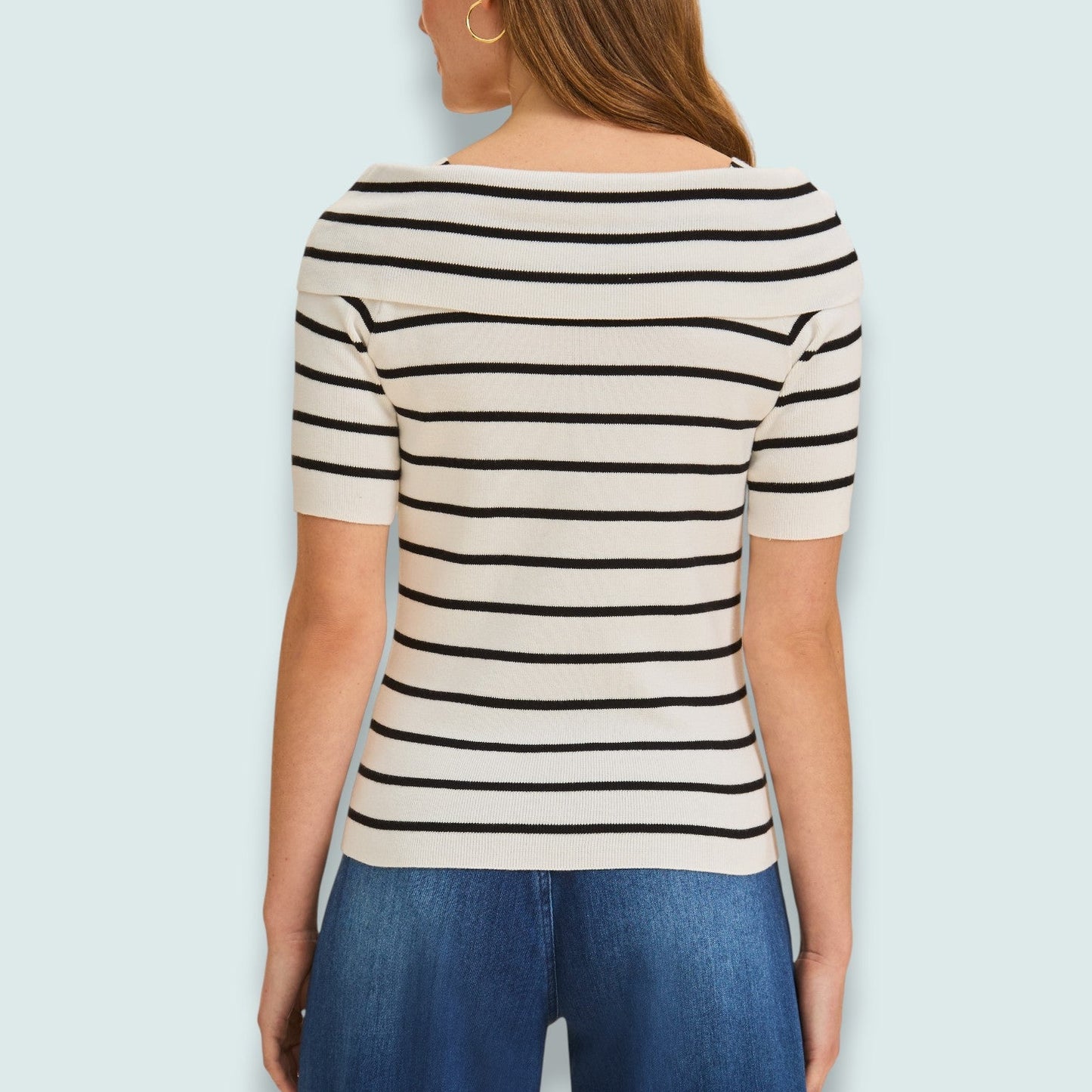 FDJ - Parisian Stripe Twist-Neck Top