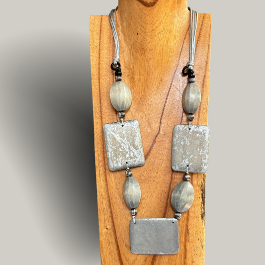 Audrey's - Square Beaded Necklace
