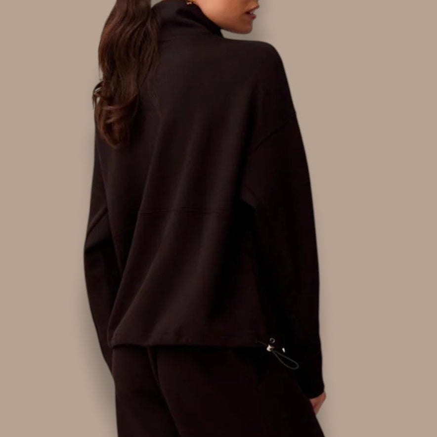 Tribal - Quarter-Zip Funnel Neck Pullover