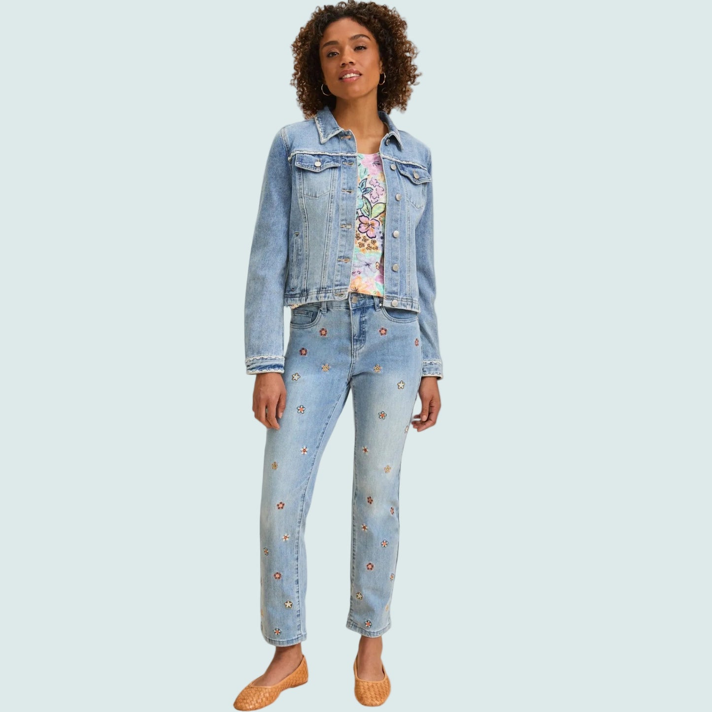 FDJ - Embroidered Classic Denim Jacket