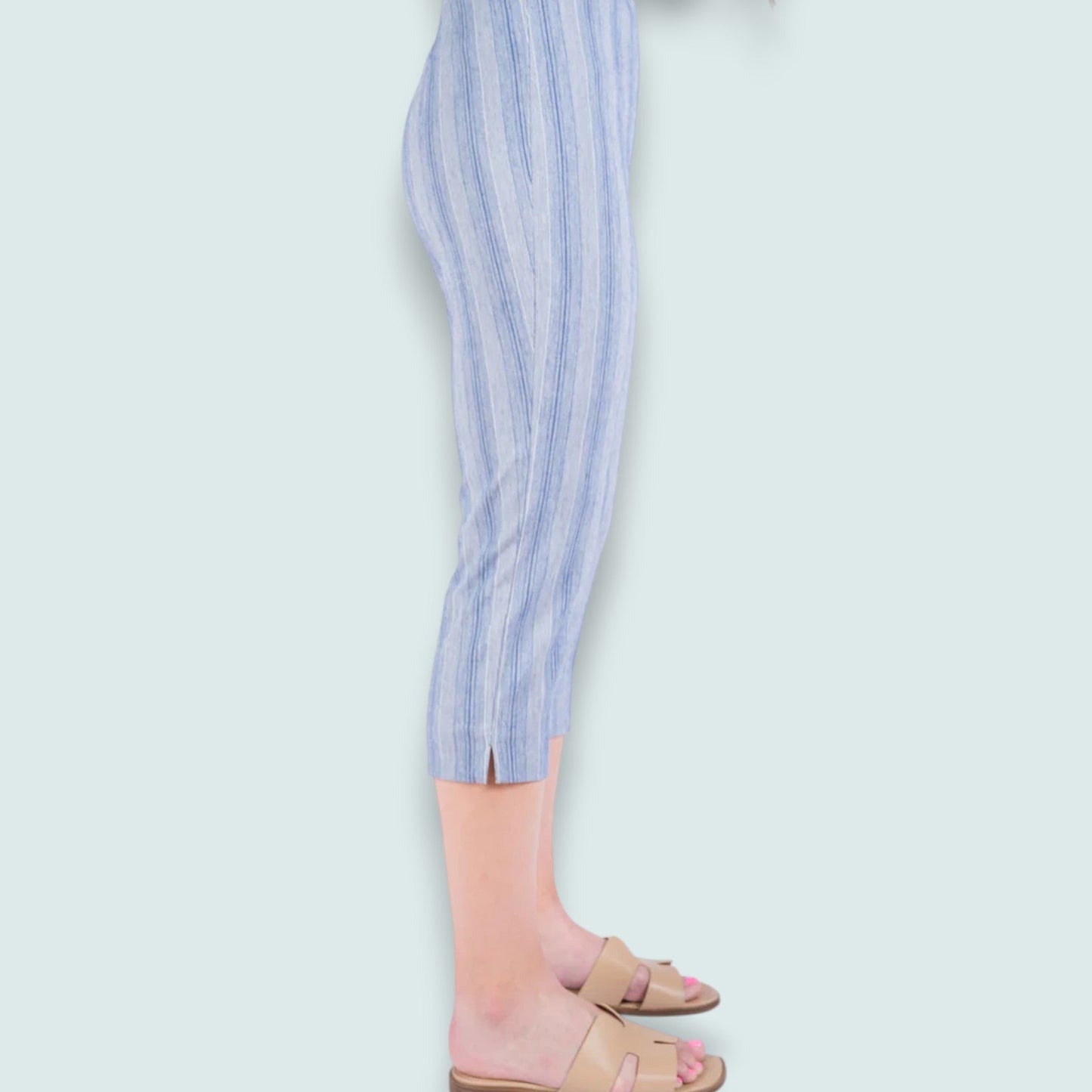 Lisette L - Slim Stripe Pull-On Capri