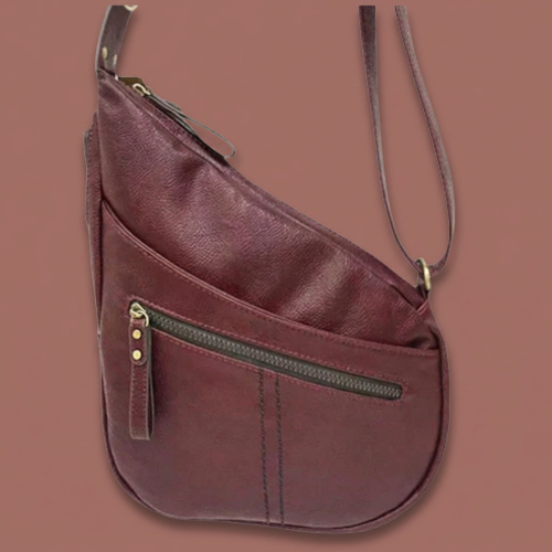 Audrey's - Diagonal Zip Crossbody Bag