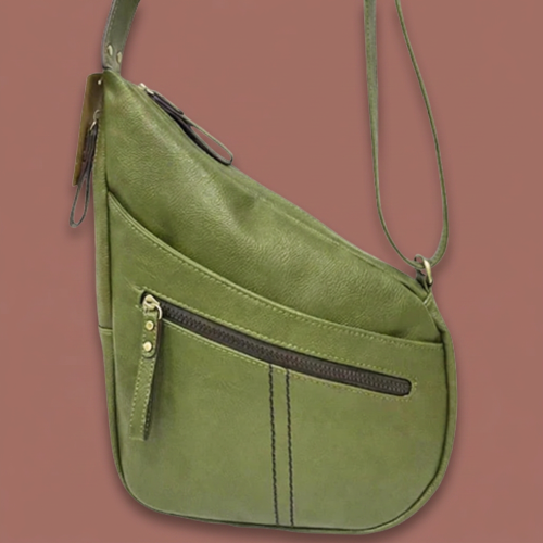 Audrey's - Diagonal Zip Crossbody Bag