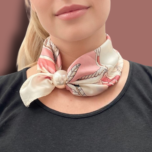 Red Coral - Nautical Neck Scarf