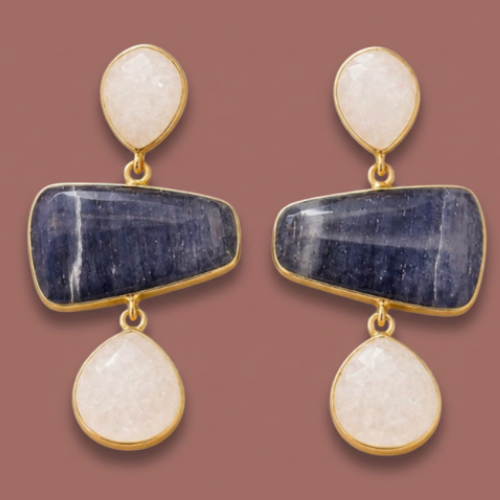 Audrey's - Midnight Stone Luxe Drop Earrings