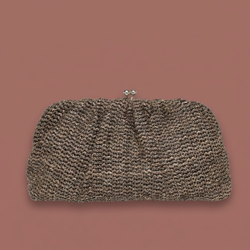 Louenhide - Goldie Raffia Clutch