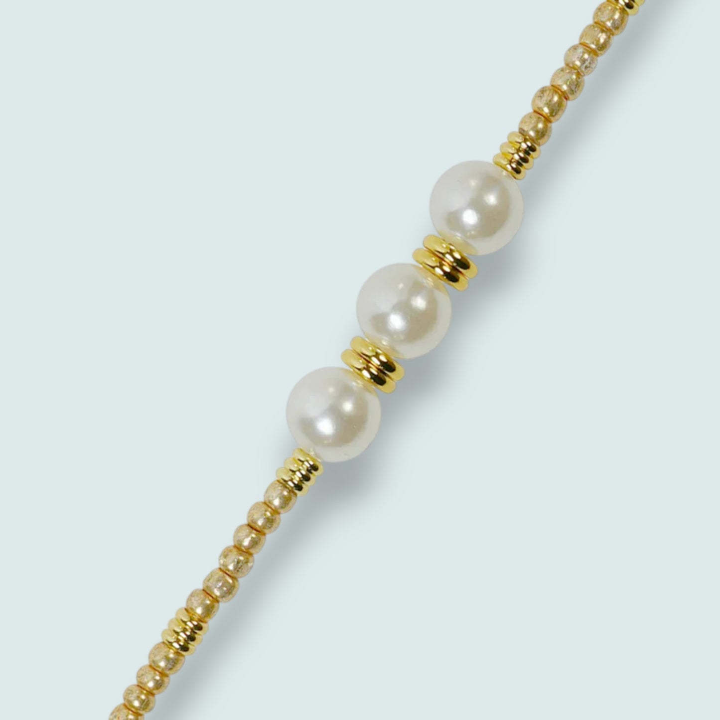 La Coque Française - Iris Pearl & Gold Phone Chain