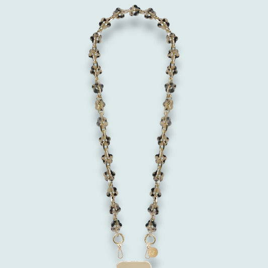 La Coque Française - Cassy Floral Tortoiseshell Phone Chain