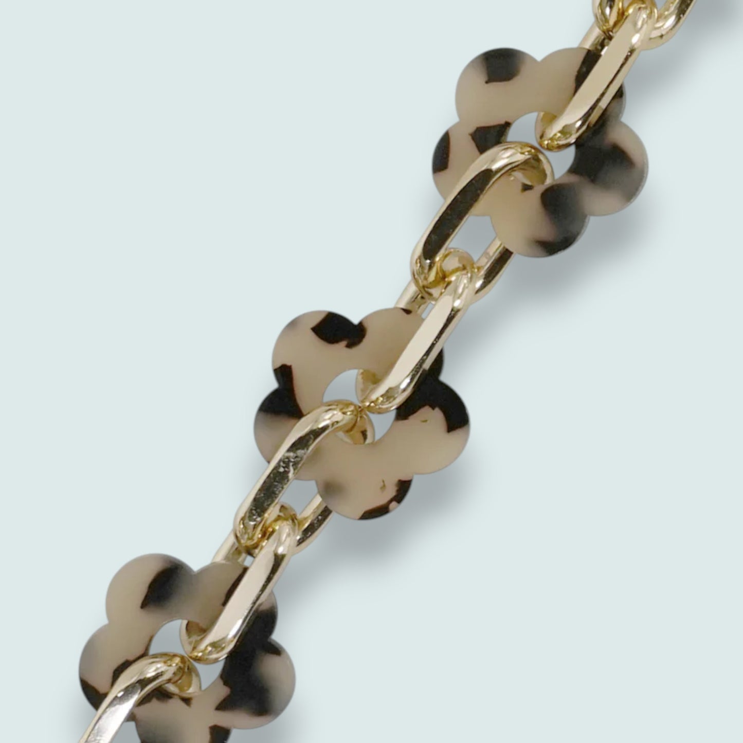 La Coque Française - Cassy Floral Tortoiseshell Phone Chain