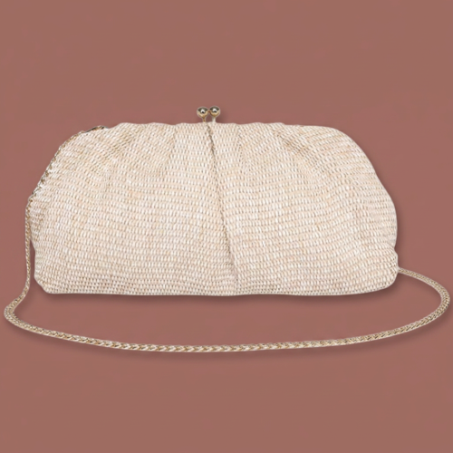 Louenhide - Goldie Raffia Clutch
