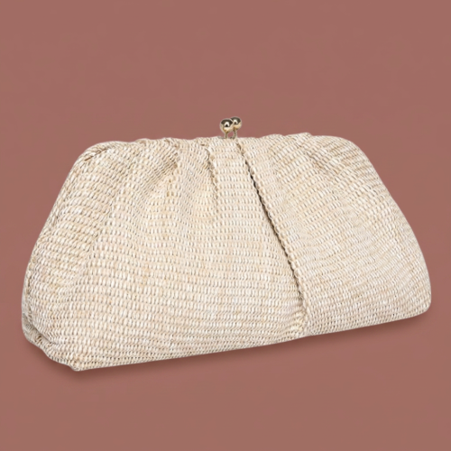 Louenhide - Goldie Raffia Clutch