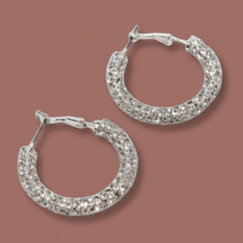 Audrey's - Sparkle Luxe Hoop Earrings