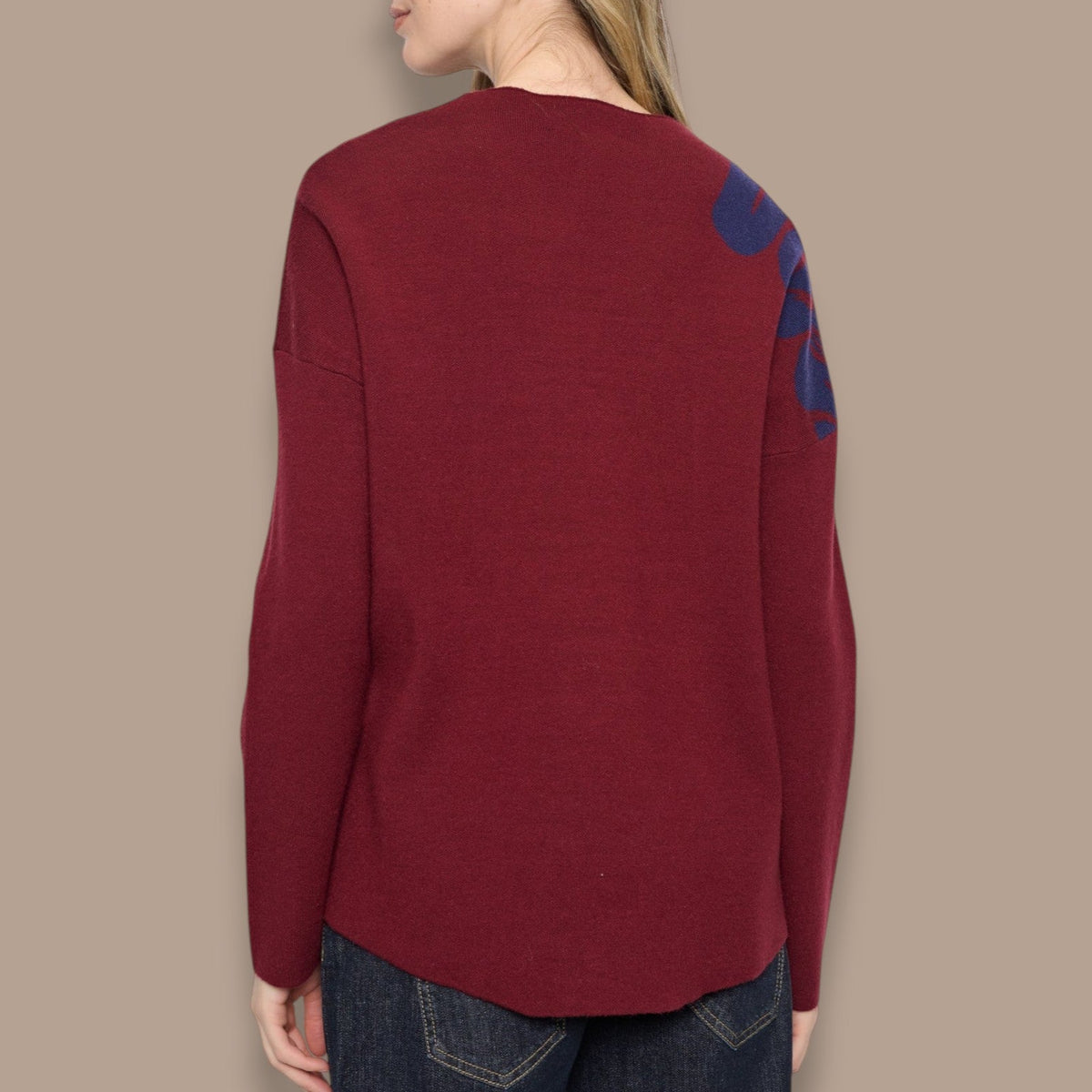 Picadilly - Funnel Neck Floral Sweater