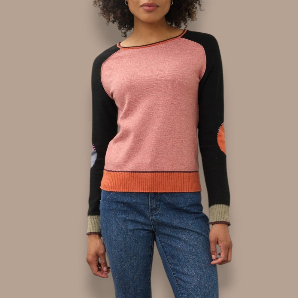 FDJ - Colour Block Fine Knit Sweater