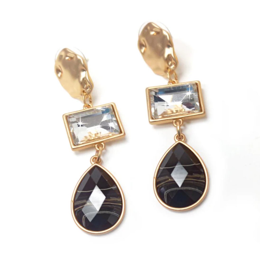 Jacqueline Kent - Bling Gem Stone Dangly Earring