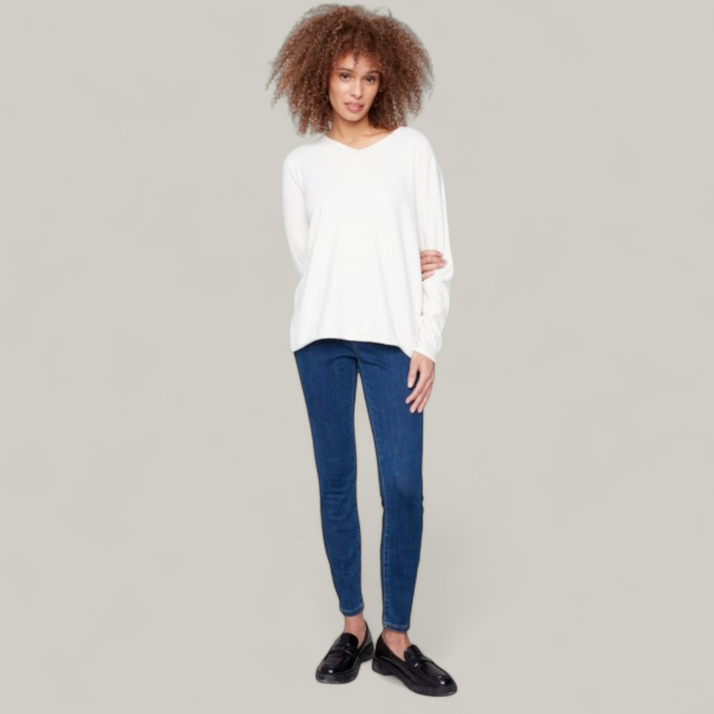 Charlie B - Basic V-Neck Sweater