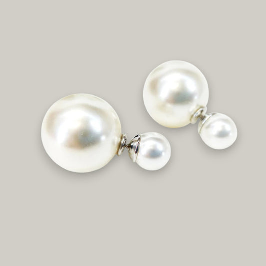 Jacqueline Kent - Double Bubble Pearl Earrings