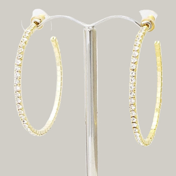 Evershine - Classic Crystal Hoop Earrings