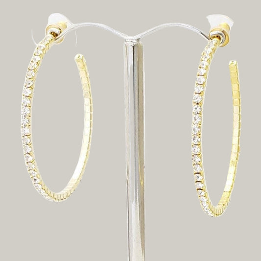 Evershine - Classic Crystal Hoop Earrings