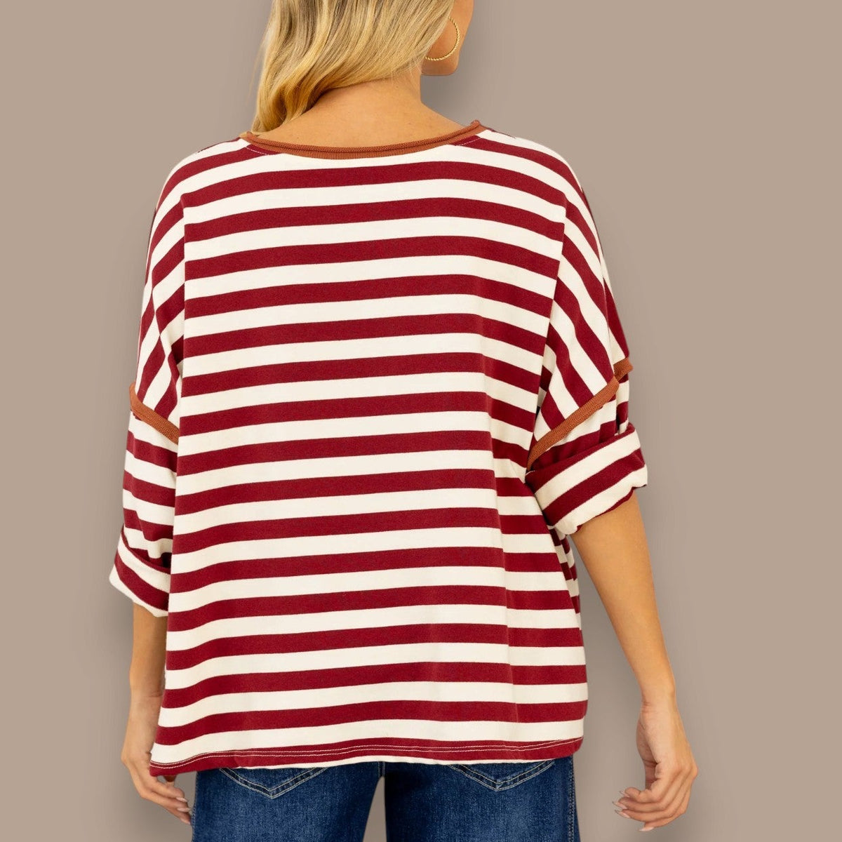 Orange Fashion Village - Linear Lane Pullover