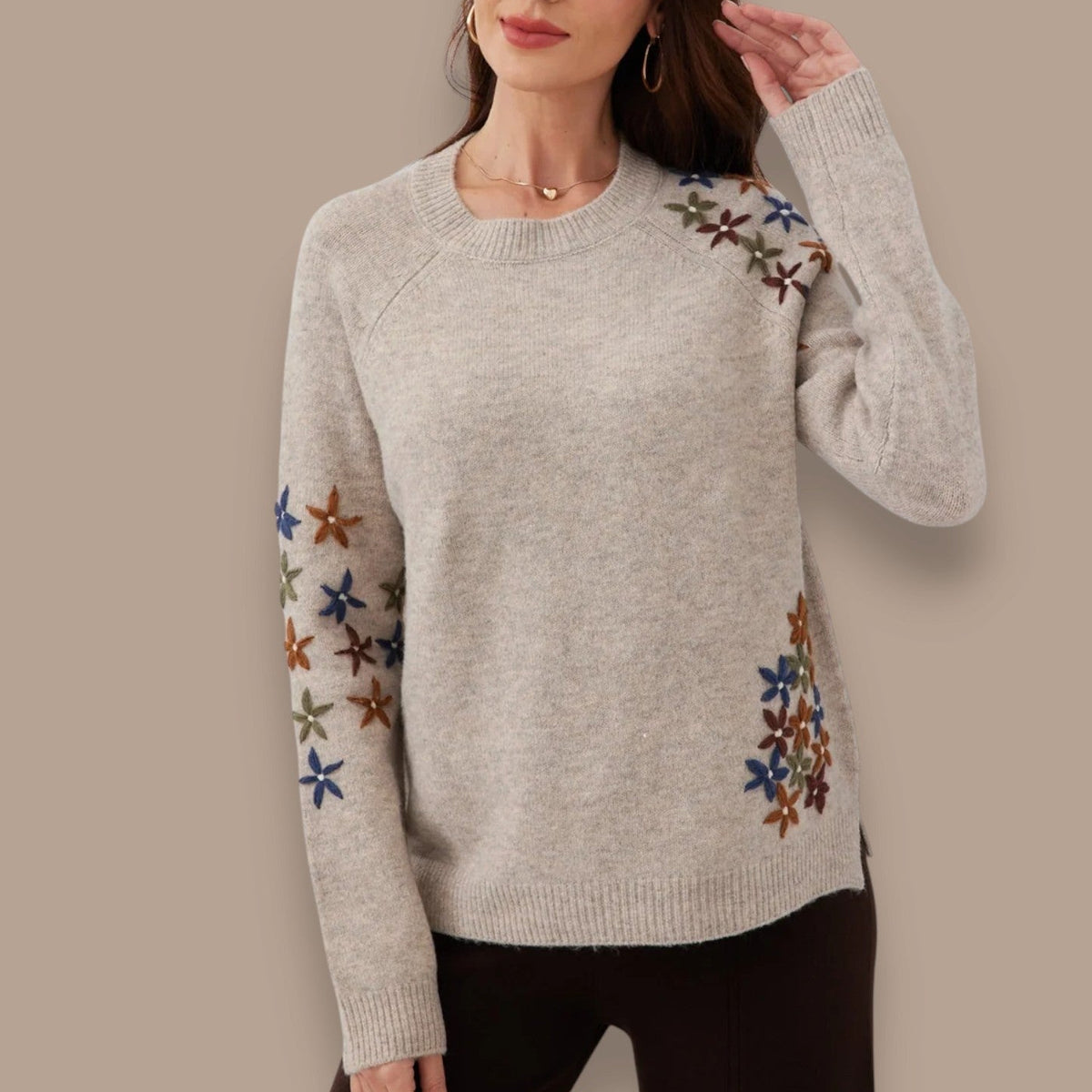 Orange Fashion Village - Wildflower Meadow Sweater