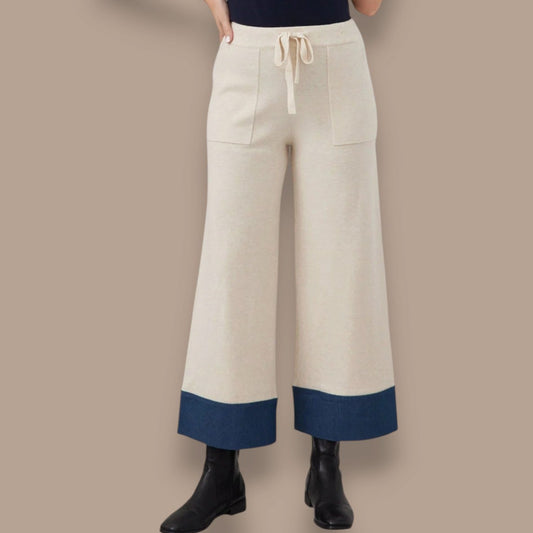 Orange Fashion Village - Willow's Denim-Knit Pants