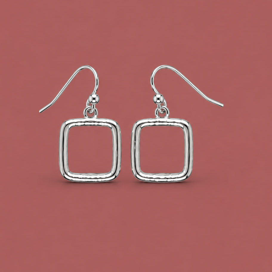Audrey's - Silver Square Earring