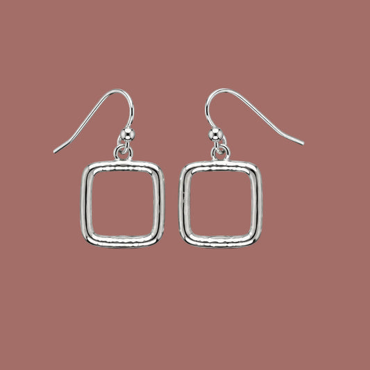 Audrey's - Silver Square Earring
