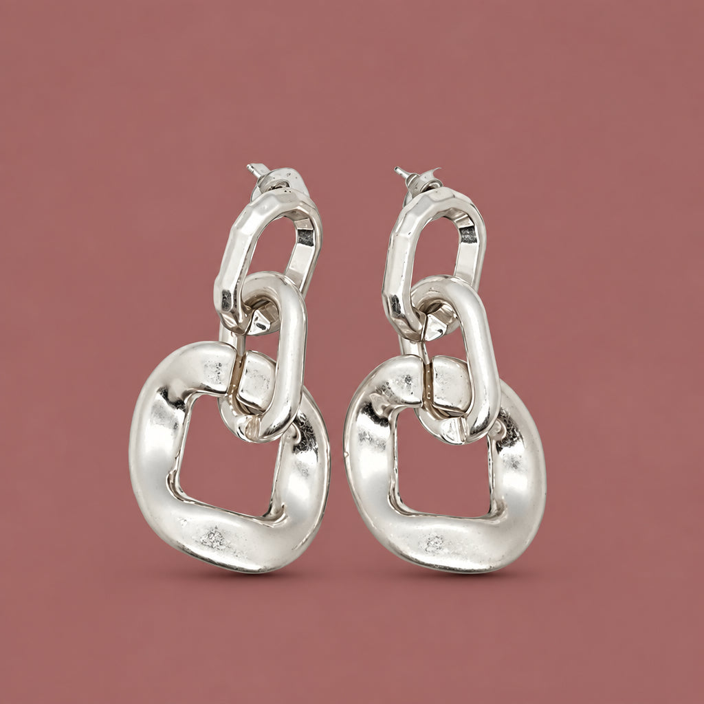 Jacqueline Kent - Metallic Chain Link Earrings