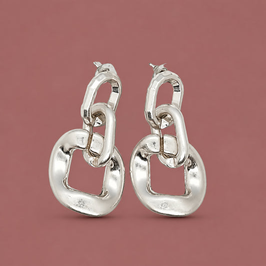 Jacqueline Kent - Metallic Chain Link Earrings