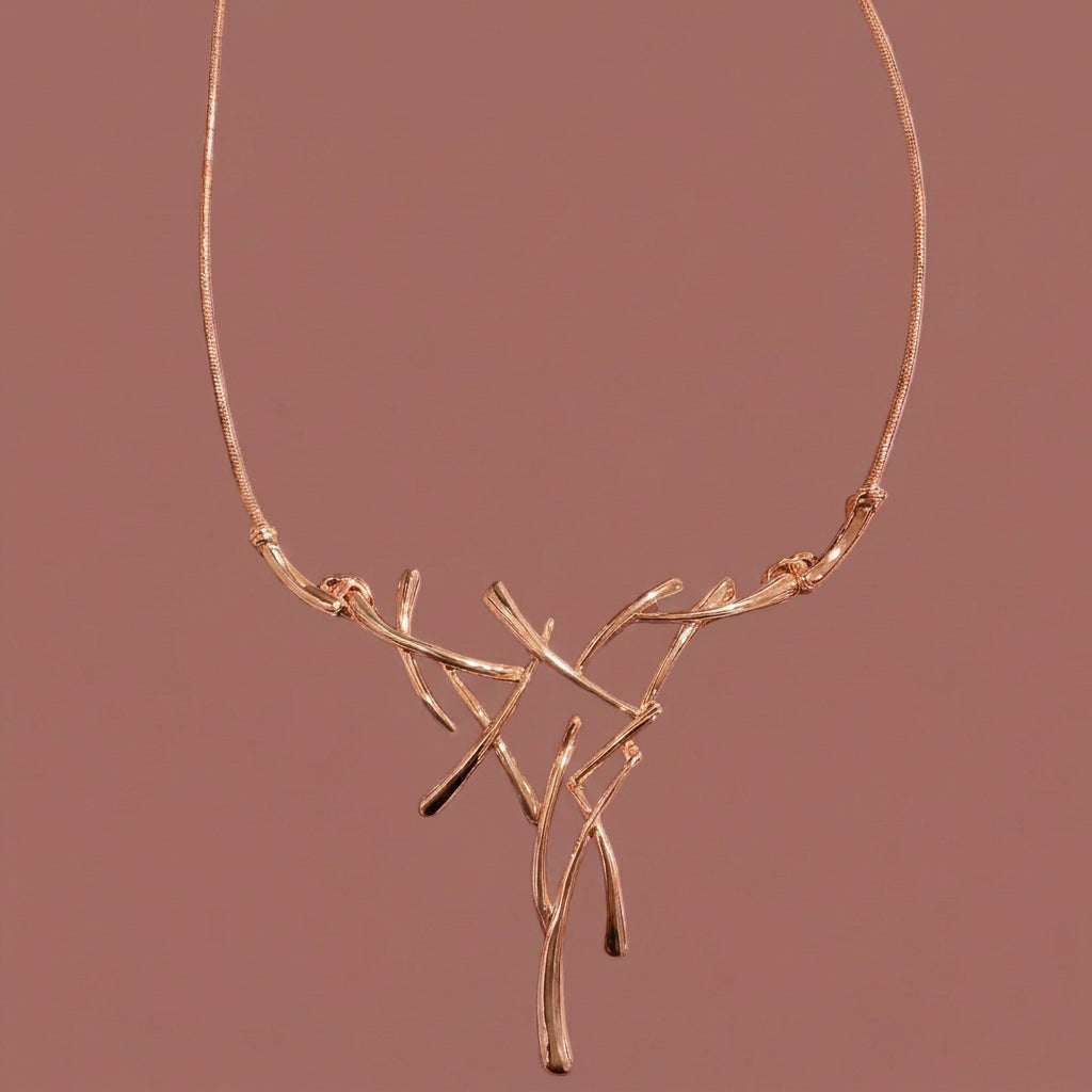 Jacqueline Kent - Rose Gold Branches Necklace